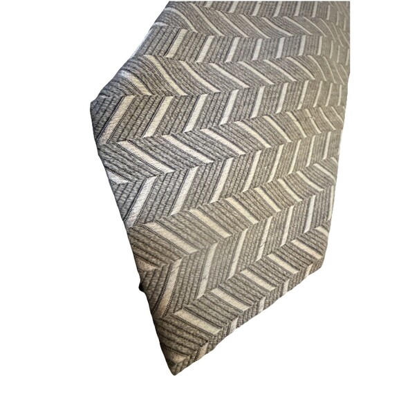 Ermenegildo Zenga Men’s Tie Silk Cotton Blend Grey Silver 4” Italian EUC - Picture 2 of 6